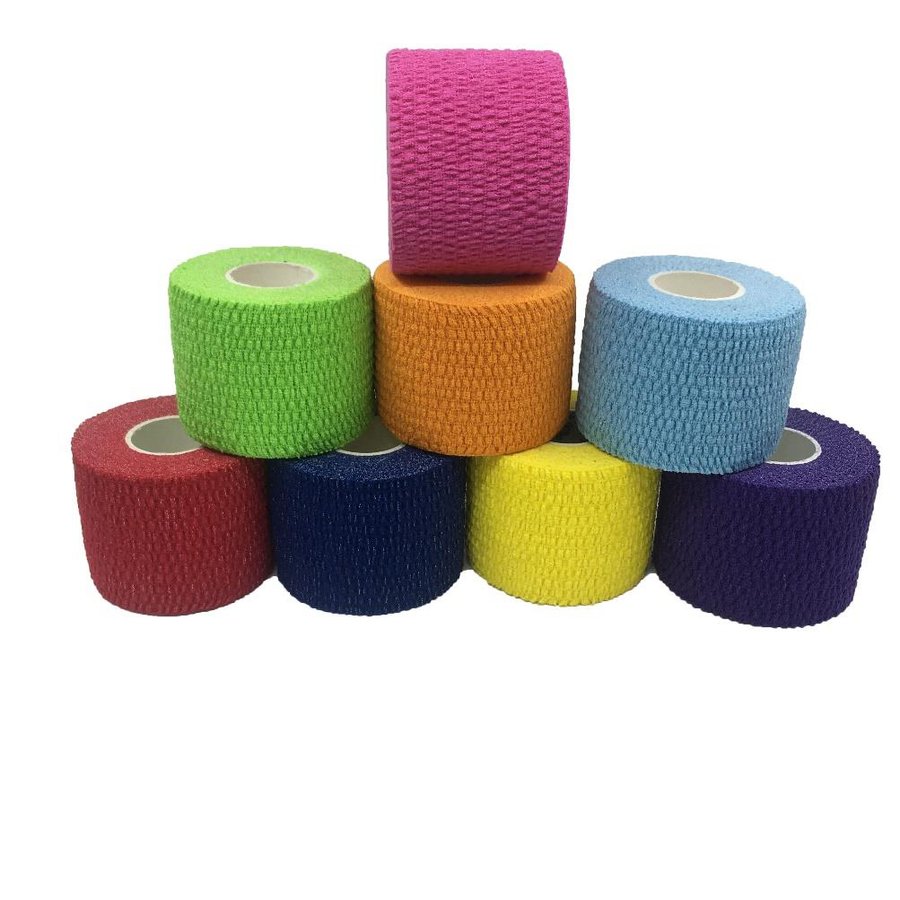 Elastic adhesive bandage EAB rolls for rugby taping and lifting straps