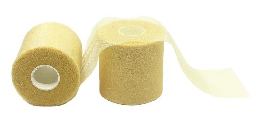 PU foam underwrap rolls for skin protection under strapping tape